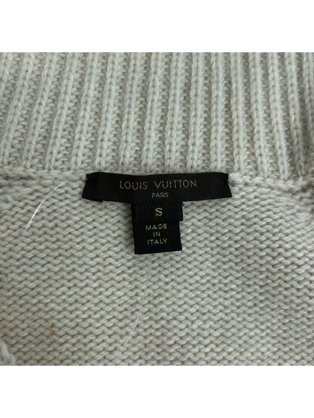 Louis Vuitton Cardigan S Beige Long Sleeve
